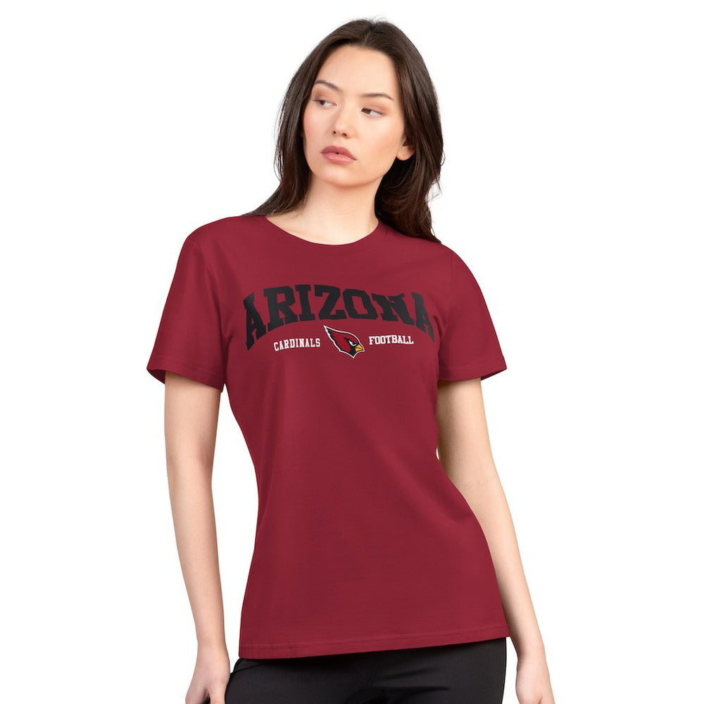 Arizona Cardinals G-III 4Her by Carl Banks Women's Super-Slim Lightweight Winning Crew T-Shirt Cardinal - NFL