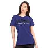 Baltimore Ravens G-III 4Her by Carl Banks Women's Super-Slim Lightweight Winning Crew T-Shirt Purple - NFL