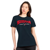 Houston Texans G-III 4Her by Carl Banks Women's Super-Slim Lightweight Winning Crew T-Shirt Navy - NFL
