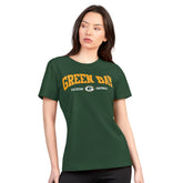Green Bay Packers G-III 4Her by Carl Banks Women's Super-Slim Lightweight Winning Crew T-Shirt Green - NFL