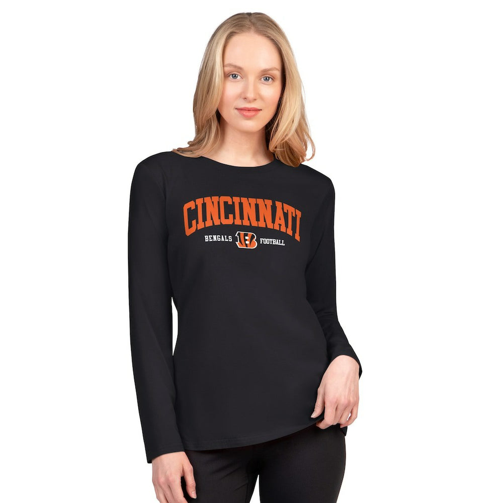 Cincinnati Bengals G-III 4Her by Carl Banks Women's Best Play Long Sleeve T-Shirt Black - NFL