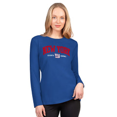 New York Giants G-III 4Her by Carl Banks Women's Best Play Long Sleeve T-Shirt Royal - NFL