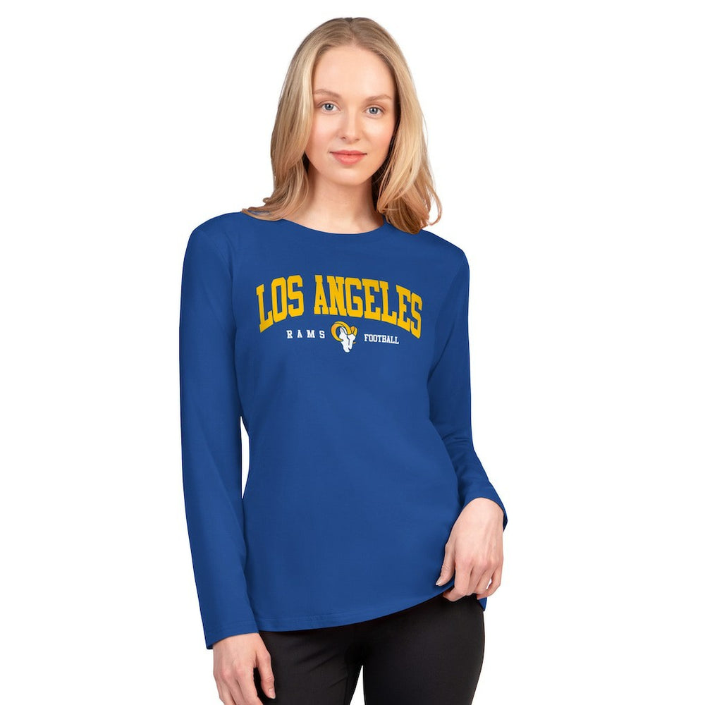 Los Angeles Rams G-III 4Her by Carl Banks Women's Best Play Long Sleeve T-Shirt Royal - NFL