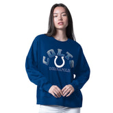 Indianapolis Colts G-III 4Her by Carl Banks Women's Oversized Feud Sweatshirt Royal - NFL