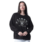 Las Vegas Raiders G-III 4Her by Carl Banks Women's Oversized Feud Sweatshirt Black - NFL