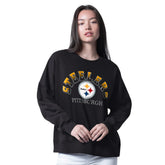 Pittsburgh Steelers G-III 4Her by Carl Banks Women's Oversized Feud Sweatshirt Black - NFL