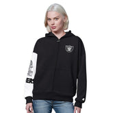 Las Vegas Raiders Starter Women's 4th Down Full-Zip Hoodie Black - NFL