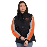 Chicago Bears Starter Women's Thursday Night Gridiron Half-Zip Jacket Black/Orange - NFL