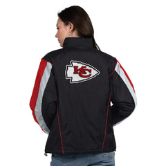 Kansas City Chiefs Starter Women's Thursday Night Gridiron Half-Zip Jacket Black/Red - NFL