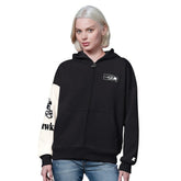 Seattle Seahawks Starter Women's 4th Down Full-Zip Hoodie Black - NFL