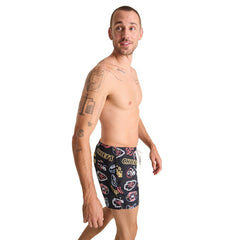Kansas City Chiefs Chubbies The Neon 5.5" Classic Lined Swim Trunks Black - NFL