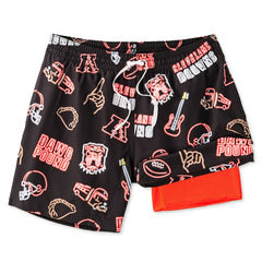 Cleveland Browns Chubbies The Neon 5.5" Classic Lined Swim Trunks Brown - NFL