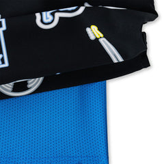 Detroit Lions Chubbies The Neon 5.5" Classic Lined Swim Trunks Black - NFL