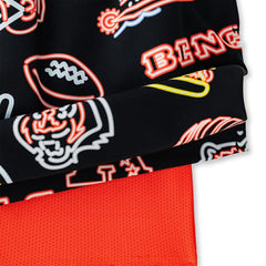 Cincinnati Bengals Chubbies The Neon 5.5" Classic Lined Swim Trunks Black - NFL