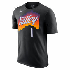 Nike - Devin Booker Phoenix Suns Unisex 2025/26 City Edition Name & Number T-Shirt - Black