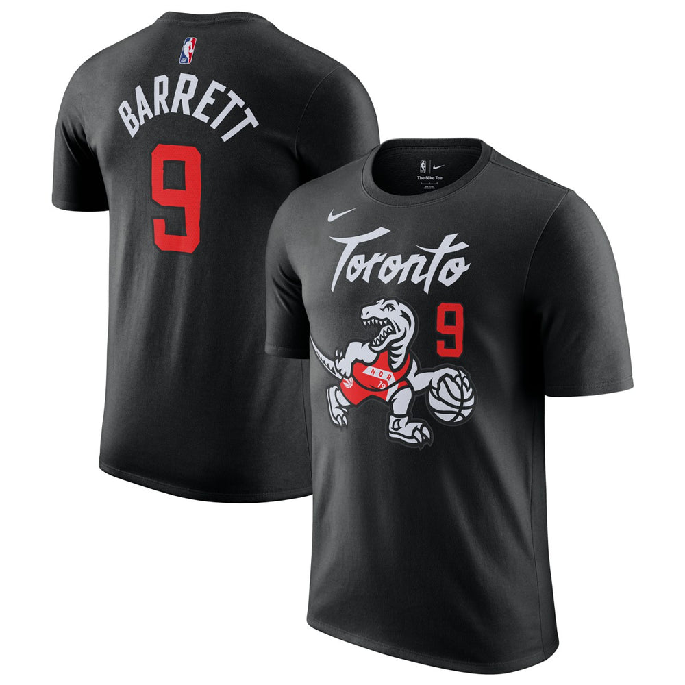 Nike - RJ Barrett Toronto Raptors Unisex 2025/26 City Edition Name & Number T-Shirt - Black