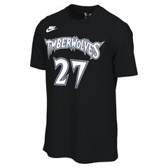 Nike - Rudy Gobert Minnesota Timberwolves Unisex Name & Number T-Shirt - Classic Edition - Black