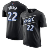 NBA - Franz Wagner Orlando Magic Jordan Brand Unisex Name & Number T-Shirt - Statement Edition - Black