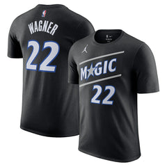 NBA - Franz Wagner Orlando Magic Jordan Brand Unisex Name & Number T-Shirt - Statement Edition - Black