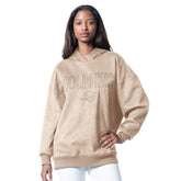 Miami Dolphins G-III 4Her by Carl Banks Women's Best Hitter Oversized Tunic Pullover Hoodie Cream - NFL