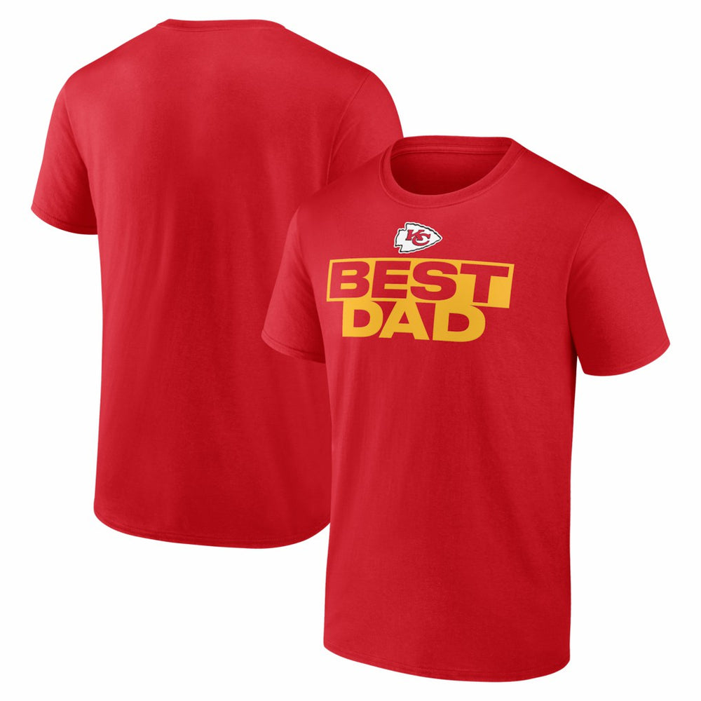Kansas City Chiefs Best Dad Father's Day T-Shirt Red - NFL