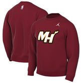 NBA - Miami Heat Jordan Brand Statement Edition Sweatshirt - Red