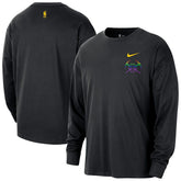 Nike - Denver Nuggets 2025/26 City Edition Remix Essential Logo Long Sleeve T-Shirt - Black
