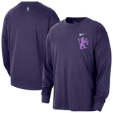 Nike - Sacramento Kings 2025/26 City Edition Remix Essential Logo Long Sleeve T-Shirt - Purple