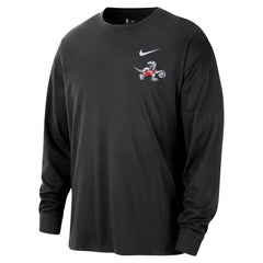 Nike - Toronto Raptors 2025/26 City Edition Remix Essential Logo Long Sleeve T-Shirt - Black