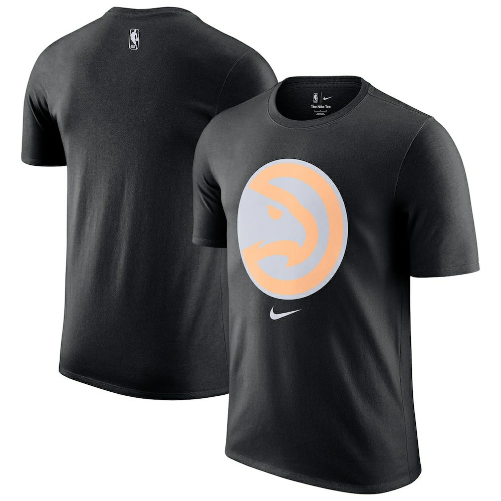 Nike - Atlanta Hawks 2025/26 City Edition Remix Essential Logo T-Shirt - Black