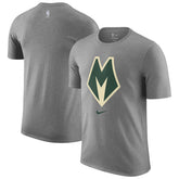 Nike - Milwaukee Bucks 2025/26 City Edition Remix Essential Logo T-Shirt - Heather Gray