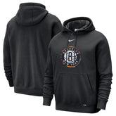 Nike - Brooklyn Nets 2025/26 City Edition Essential Logo Remix Hoodie - Black