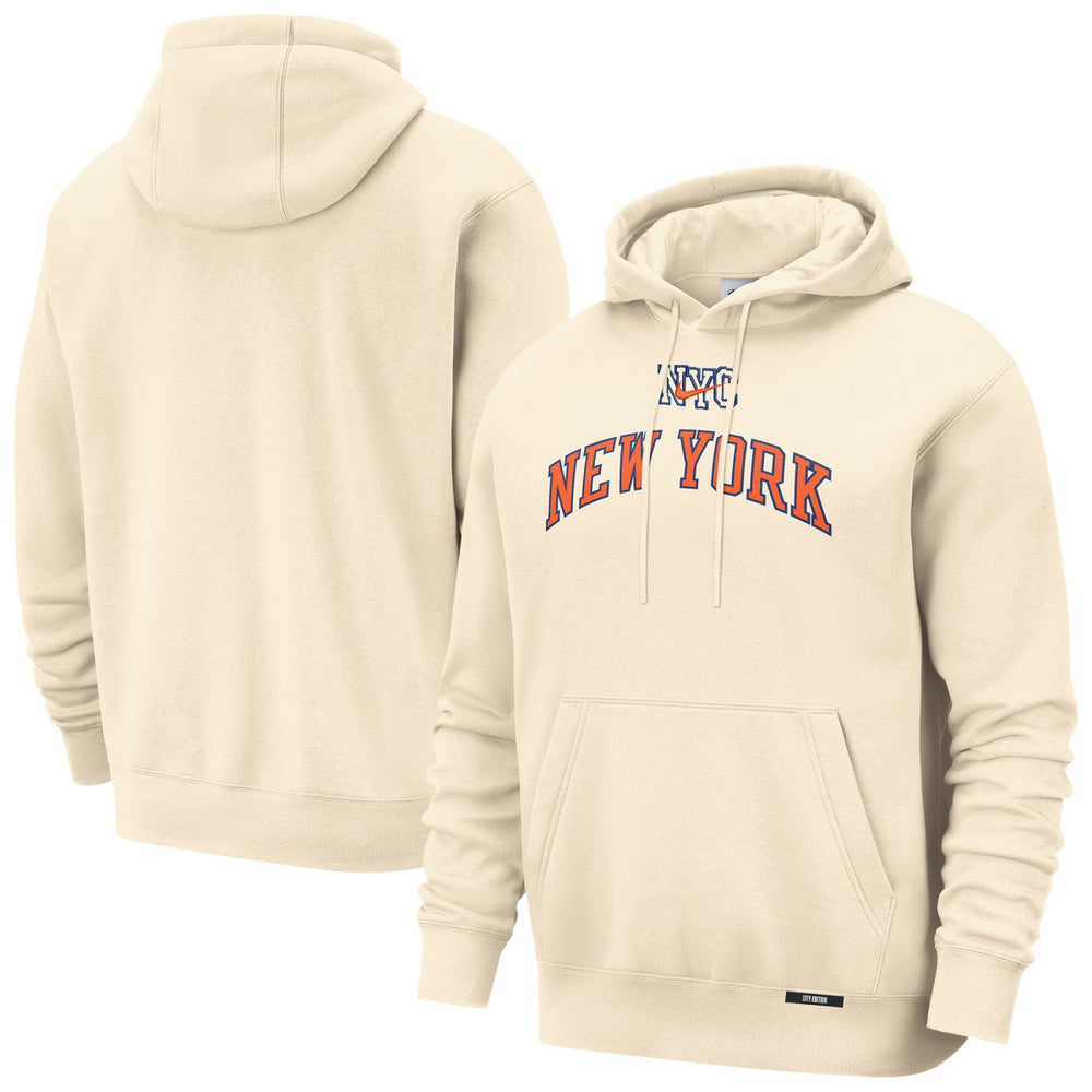 Nike - New York Knicks 2025/26 City Edition Essential Remix Club Hoodie - Natural
