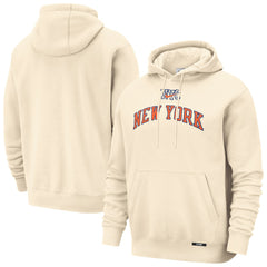 Nike - New York Knicks 2025/26 City Edition Essential Remix Club Hoodie - Natural