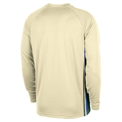 Nike - Milwaukee Bucks 2025/26 City Edition Authentic Pregame Dri-FIT Long Sleeve Shooting T-Shirt - Cream