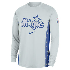 Nike - Orlando Magic 2025/26 City Edition Authentic Pregame Dri-FIT Long Sleeve Shooting T-Shirt - Silver