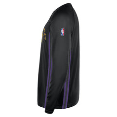 Nike - Los Angeles Lakers 2025/26 City Edition Authentic Pregame Dri-FIT Long Sleeve Shooting T-Shirt - Black