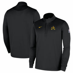 Nike - Los Angeles Lakers 2025/26 City Edition Remix Authentic Coaches Dri-FIT Half-Zip Pullover - Black