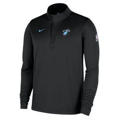Nike - Miami Heat 2025/26 City Edition Remix Authentic Coaches Dri-FIT Half-Zip Top - Black
