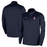 Nike - Philadelphia 76ers 2025/26 City Edition Remix Authentic Coaches Dri-FIT Half-Zip Pullover - Navy