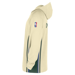 Nike - Milwaukee Bucks 2025/26 City Edition Remix Authentic On-Court Quarter-Zip Dri-FIT Hooded Jacket - White