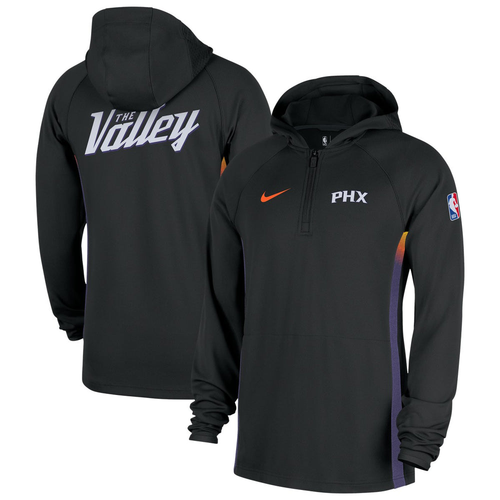 Nike - Phoenix Suns 2025/26 City Edition Remix Authentic On-Court Quarter-Zip Dri-FIT Hooded Jacket - Black