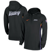 Nike - Phoenix Suns 2025/26 City Edition Remix Authentic On-Court Quarter-Zip Dri-FIT Hooded Jacket - Black