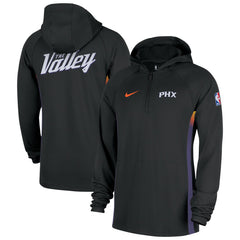 Nike - Phoenix Suns 2025/26 City Edition Remix Authentic On-Court Quarter-Zip Dri-FIT Hooded Jacket - Black
