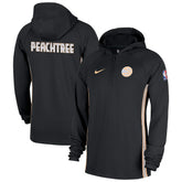 Nike - Atlanta Hawks 2025/26 City Edition Remix Authentic On-Court Quarter-Zip Dri-FIT Hooded Jacket - Black