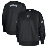 Nike - Minnesota Timberwolves Women's Classic Edition Hardwood Classics Premium Phoenix Fleece Sweatshirt - Black