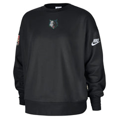 Nike - Minnesota Timberwolves Women's Classic Edition Hardwood Classics Premium Phoenix Fleece Sweatshirt - Black
