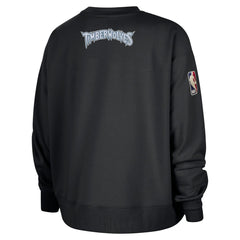 Nike - Minnesota Timberwolves Women's Classic Edition Hardwood Classics Premium Phoenix Fleece Sweatshirt - Black
