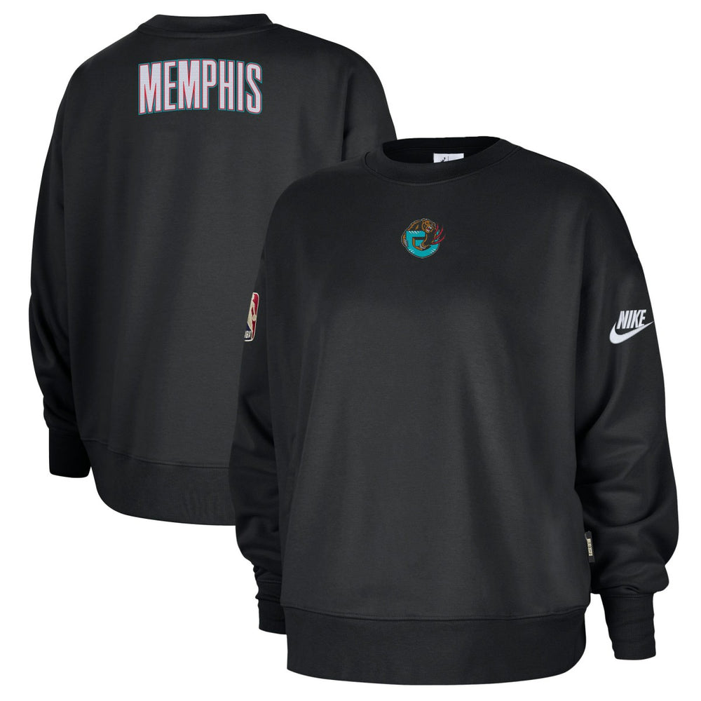 Nike - Memphis Grizzlies Women's Classic Edition Hardwood Classics Premium Phoenix Fleece Sweatshirt - Black