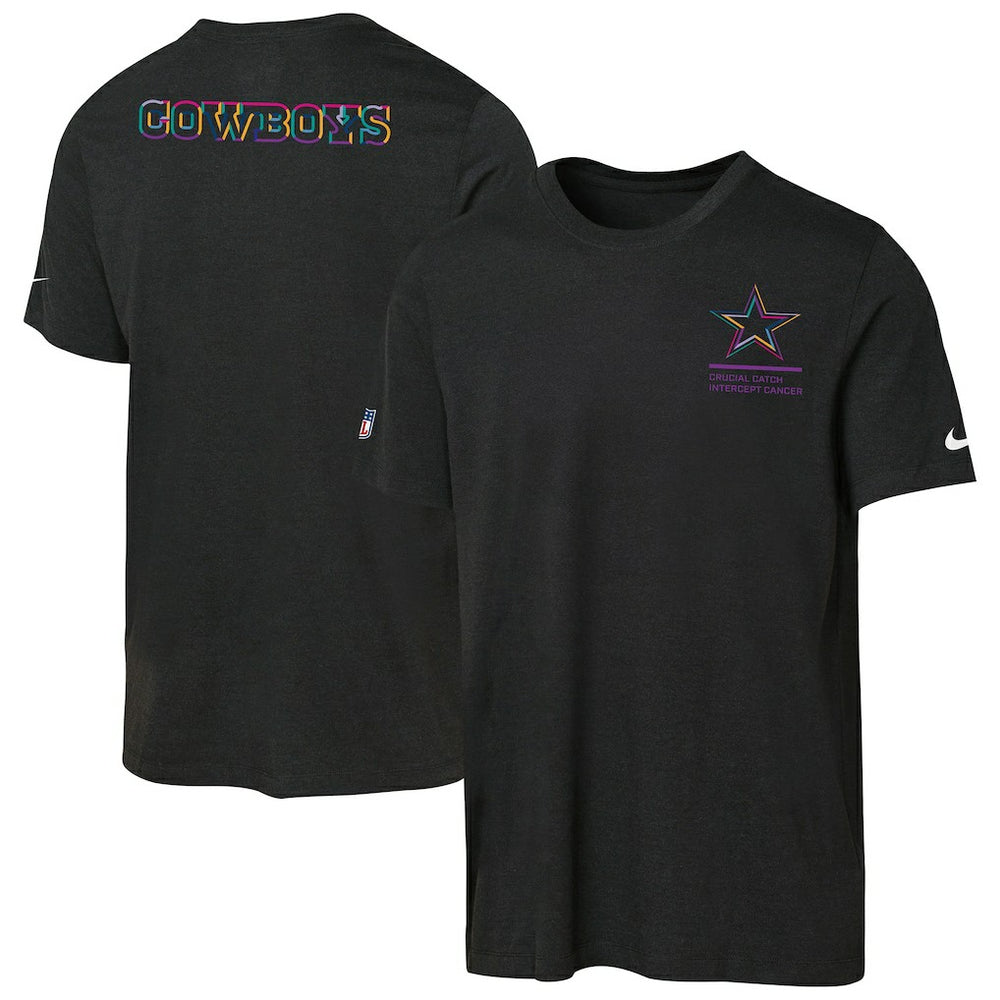 Dallas Cowboys Youth 2025 NFL Crucial Catch Tri-Blend Dri-FIT T-Shirt Black - Nike